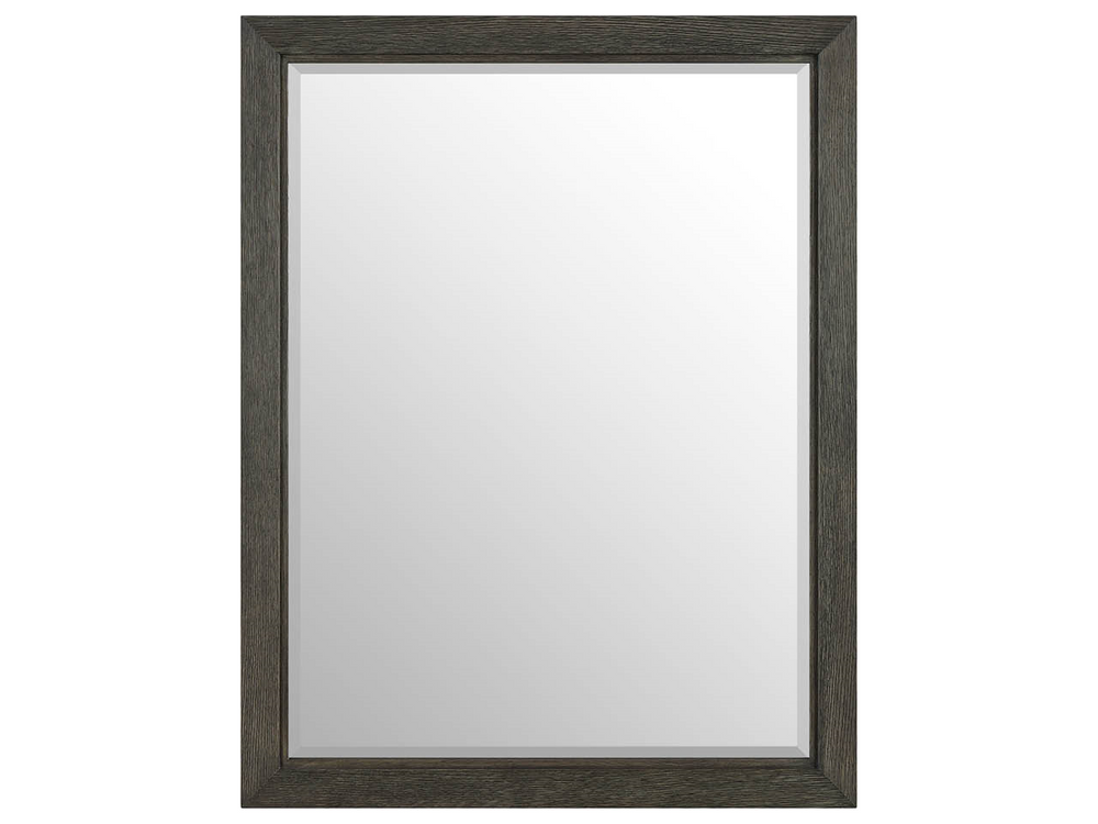 Universal Furniture Veil Oak Finish Wood Frame Wall Mirror for Bedroom Entryway or Hallway Decor U56004M
