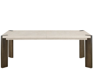 Universal Furniture Mist Expandable Oak Dining Table with Smoked Gold Legs for Modern Entertaining U560A654