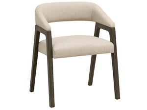 Universal Furniture Veil Barrel Back Upholstered Dining Chairs Set of 2 Oak Frame Modern Elegance U560637P