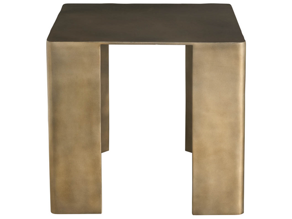 Universal Furniture Eclipse Cast Aluminum End Table Black Nickel Textured Finish Modern Living Room Accent U560802