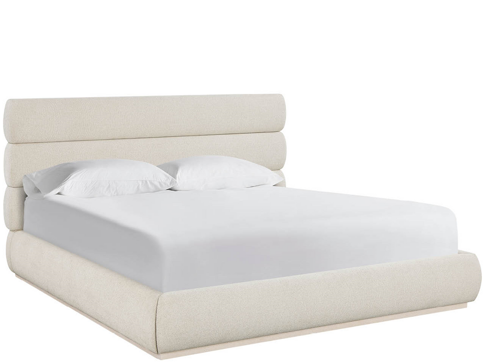 Universal Furniture Horizon Upholstered Storage Bed Linen Tufted Headboard Modern Bedroom Frame Queen U560A310SB