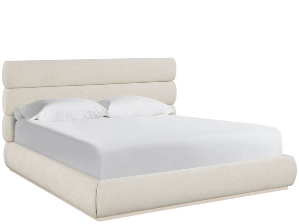 Universal Furniture Horizon Upholstered Storage Bed Linen Tufted Headboard Modern Bedroom Frame Queen U560A310SB