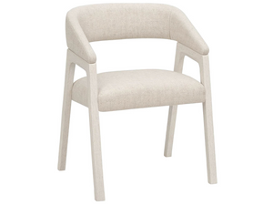 Universal Furniture Mist Barrel Back Upholstered Dining Chairs Set of 2 Oak Frame Oyster Fabric U560A637P