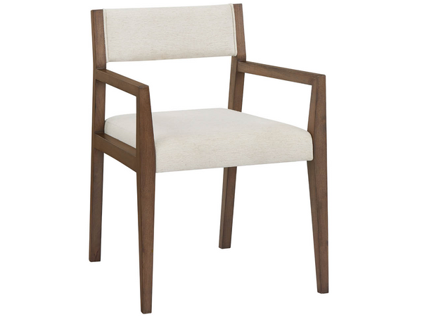 Universal Furniture Haze Walnut Wood Dining Chair Upholstered Seat Modern Architectural Style U560C625