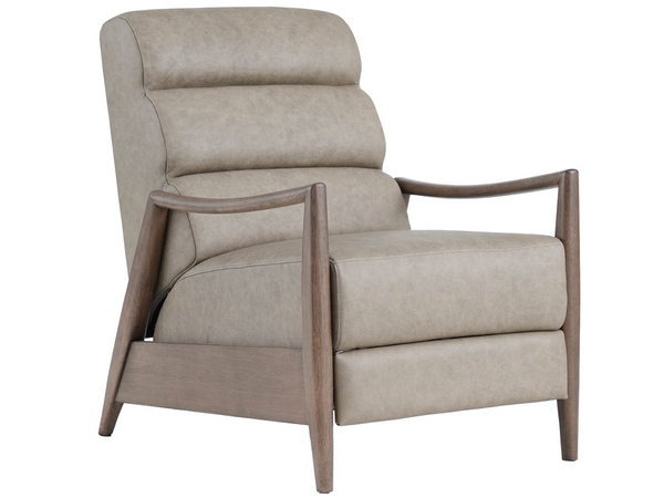 Universal Furniture Lucca Leather Recliner Chair with Smooth Mechanism for Modern Living Room Comfort Leather: El Paso Toffee; Leg Finish: New Brown 889 U568523-1847-6