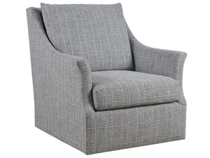 Universal Furniture Henri Swivel Accent Chair Slate Fabric Upholstered Modern Seat for Living Room U588507-1901-3