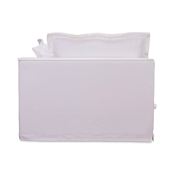 Moe's Home Olivia Modular Sectional Sofa - Elegant Slipcover, Livesmart Fabric, Plush Comfort For Everyday Living White Upholstery, 98.5% Polyester,1.5% Nylon Performance Fabric,Solid Wood And Plywood Frame Ub-1022-18