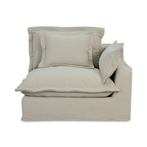 Moe's Home Olivia Modular Sectional Sofa - Elegant Slipcover, Livesmart Fabric, Plush Comfort For Everyday Living Beige Upholstery, 98.5% Polyester,1.5% Nylon Performance Fabric,Solid Wood And Plywood Frame Ub-1022-34