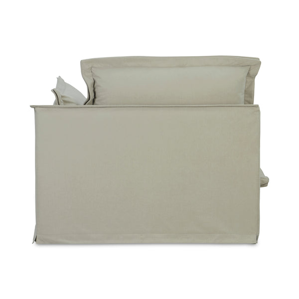 Moe's Home Olivia Modular Sectional Sofa - Elegant Slipcover, Livesmart Fabric, Plush Comfort For Everyday Living Beige Upholstery, 98.5% Polyester,1.5% Nylon Performance Fabric,Solid Wood And Plywood Frame Ub-1022-34