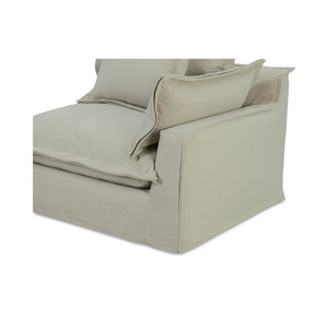 Moe's Home Olivia Modular Sectional Sofa - Elegant Slipcover, Livesmart Fabric, Plush Comfort For Everyday Living Beige Upholstery, 98.5% Polyester,1.5% Nylon Performance Fabric,Solid Wood And Plywood Frame Ub-1022-34