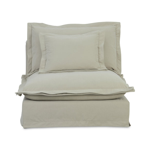 Moe's Home Olivia Modular Sectional Sofa - Elegant Slipcover, Livesmart Fabric, Plush Comfort For Everyday Living Beige Upholstery, 98.5% Polyester,1.5% Nylon Performance Fabric,Solid Wood And Plywood Frame Ub-1023-34