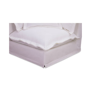 Moe's Home Olivia Modular Sectional Sofa - Elegant Slipcover, Livesmart Fabric, Plush Comfort For Everyday Living White Upholstery, 98.5% Polyester,1.5% Nylon Performance Fabric,Solid Wood And Plywood Frame Ub-1025-18