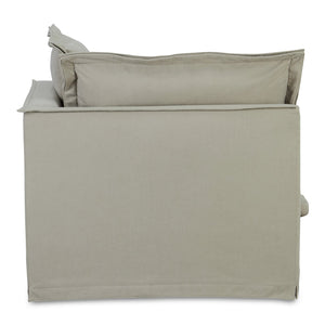 Moe's Home Olivia Modular Sectional Sofa - Elegant Slipcover, Livesmart Fabric, Plush Comfort For Everyday Living Beige Upholstery, 98.5% Polyester,1.5% Nylon Performance Fabric,Solid Wood And Plywood Frame Ub-1025-34