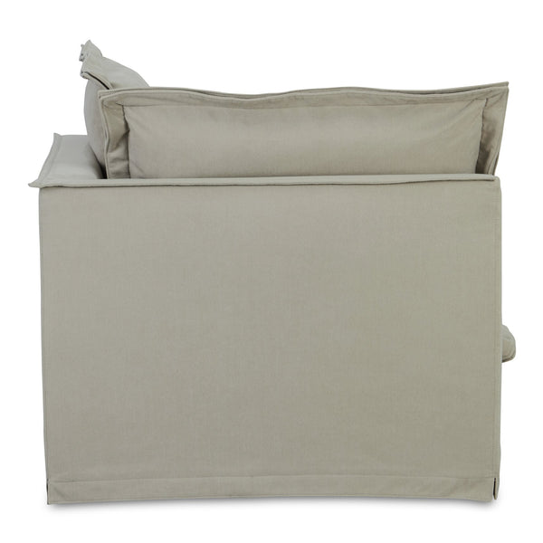 Moe's Home Olivia Modular Sectional Sofa - Elegant Slipcover, Livesmart Fabric, Plush Comfort For Everyday Living Beige Upholstery, 98.5% Polyester,1.5% Nylon Performance Fabric,Solid Wood And Plywood Frame Ub-1025-34