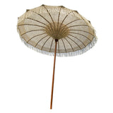 Karina Living Umbrella Teak Wood and Cotton Rope - Natural