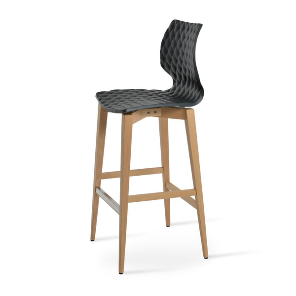 Soho Concept Uni-386 Wood Barstool - Stylish And Durable Beech Frame, Multiple Color Options, 350 Lbs Capacity Natural  Soho-concept-dining-chair-10067