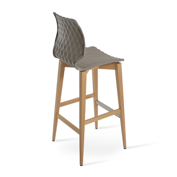 Soho Concept Uni-386 Wood Barstool - Stylish And Durable Beech Frame, Multiple Color Options, 350 Lbs Capacity Natural  Soho-concept-dining-chair-10070