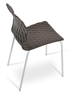 Soho Concept Uni-550 Side Chair - Stylish Stackable Design, Durable Polypropylene Seat, Multiple Colors Available! White  Soho-concept-dining-chair-14165