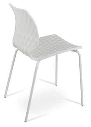 Soho Concept Uni-550 Side Chair - Stylish Stackable Design, Durable Polypropylene Seat, Multiple Colors Available! White  Soho-concept-dining-chair-14172