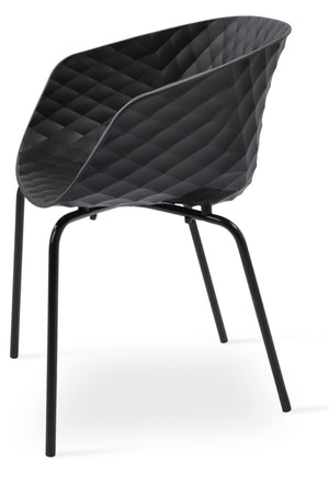 Soho Concept Uni-562 Wood-side Chair: Stylish Beech Wood Frame, Colorful Polypropylene Seat, Supports 350 Lbs!   Soho-concept-dining-chair-14176