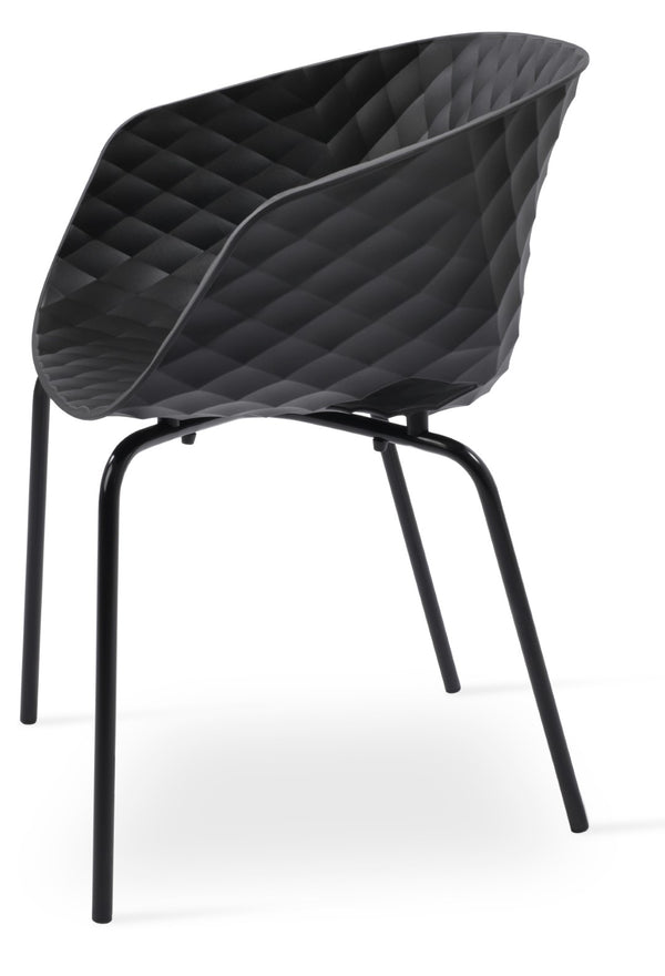 Soho Concept Uni-562 Wood-side Chair: Stylish Beech Wood Frame, Colorful Polypropylene Seat, Supports 350 Lbs!   Soho-concept-dining-chair-14176