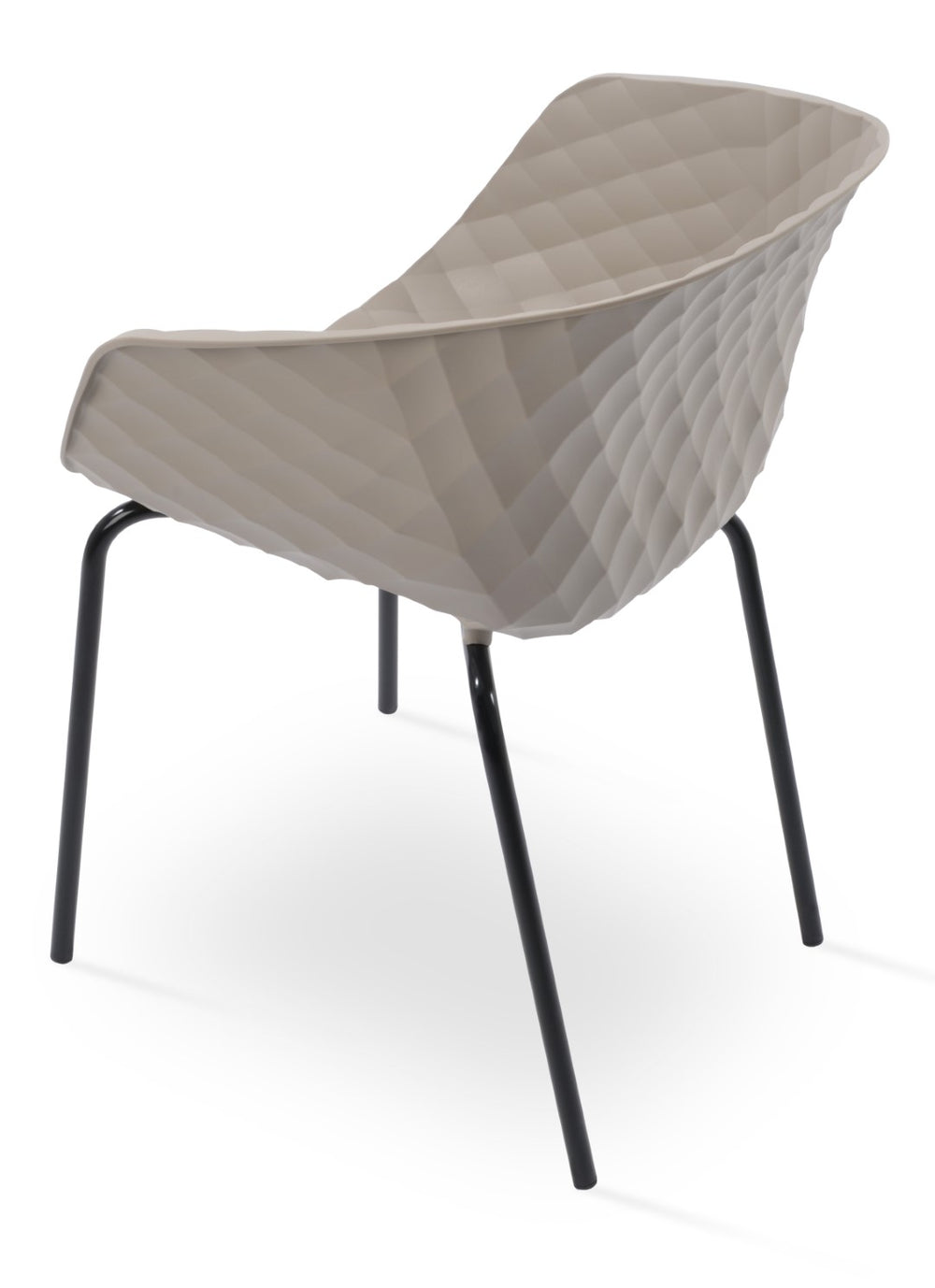 Soho Concept Uni-550 Side Chair - Stylish Stackable Design, Durable Polypropylene Seat, Multiple Colors Available! Red,White  Soho-concept-dining-chair-14169