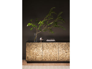 Cosmo Credenza Pyrite/Matte Black U365966 Universal Furniture