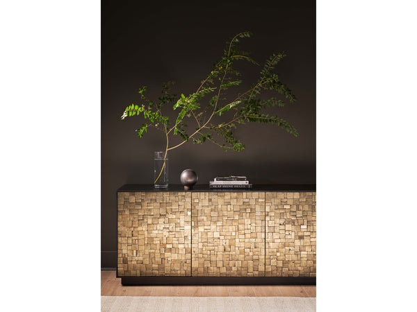 Cosmo Credenza Pyrite/Matte Black U365966 Universal Furniture