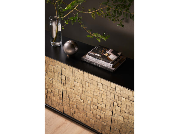 Cosmo Credenza Pyrite/Matte Black U365966 Universal Furniture