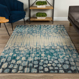 Dalyn Rugs Upton UP5 Power Woven 100% Polypropylene Contemporary Rug Pewter 7'10" x 10'7" UP5PE8X11