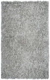Rizzy Urban Dazzle UR341A Hand Tufted Contemporary/Shag  Polyester / Lurex Rug Light Gray 9' x 12'