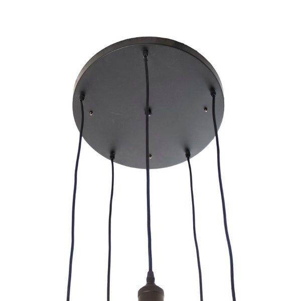 Zentique Giovanni Modern Metal Hanging Light Pendant – Vertical Sculptural Fixture, W18 x H58.5, Elegant Finish UR999-5