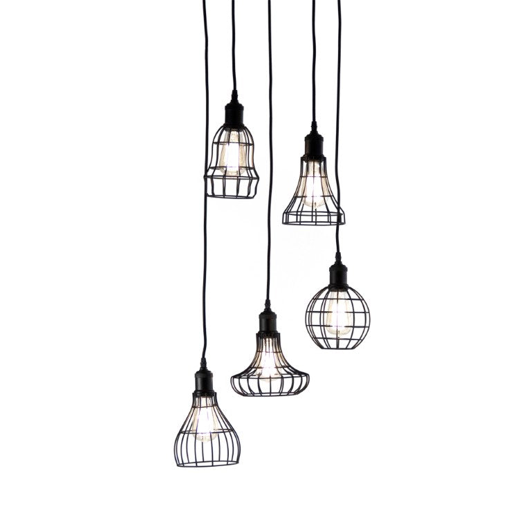 Zentique Giovanni Modern Metal Hanging Light Pendant – Vertical Sculptural Fixture, W18 x H58.5, Elegant Finish UR999-5
