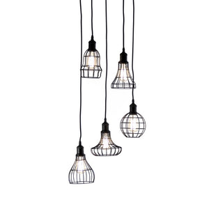 Zentique Giovanni Modern Metal Hanging Light Pendant – Vertical Sculptural Fixture, W18 x H58.5, Elegant Finish UR999-5