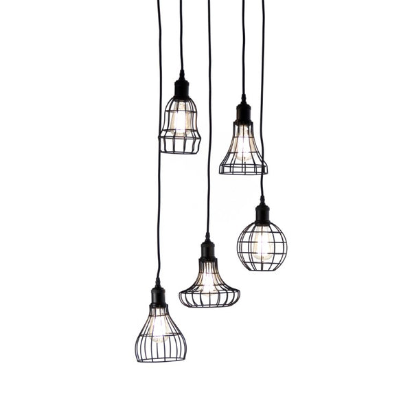 Zentique Giovanni Modern Metal Hanging Light Pendant – Vertical Sculptural Fixture, W18 x H58.5, Elegant Finish UR999-5