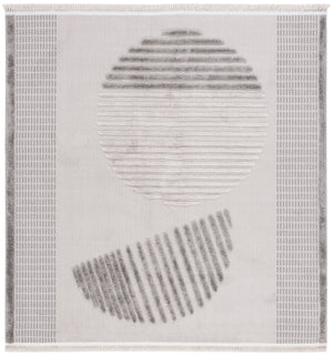 Safavieh Urban 218f Grey/Light Grey Large Rectangle Rug - Stylish 9' X 12' Soft Polyester And Cotton Blend Grey ,Light Grey 65% Polyester,35% Cotton Urb218f-9