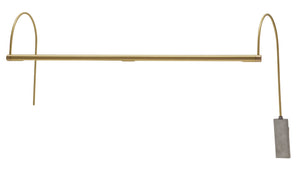House Of Troy Ultra Slim-line 28" Led Picture Lights - Dimmable, Line Voltage, Elegant Design For Stunning Displays Satin Brass Metal Usledz28-51
