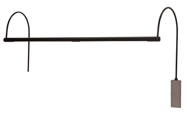 House Of Troy Ultra Slim-line 28" Led Picture Lights - Dimmable, Line Voltage, Elegant Design For Stunning Displays Black Metal Usledz28-7
