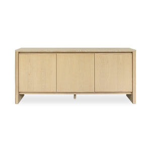Moe's Home Blake Sideboard With Elegant Turkish Travertine Top And Solid Ash Base For Timeless Home Décor Beige Turkish Beige Travertine,Solid Ash Base And Door Edges Ut-1006-34