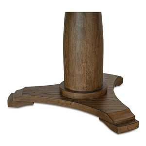 Moe's Home Jamie Extension Dining Table: Elegant Vintage Design With Seamless Self-storage For Any Gathering Brown Ash Veneer Over Mdf Tabletop And Bottom Leg,Rubberwood Tabletop Edge And Leg Ut-1008-03-0