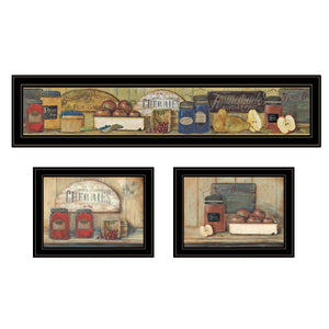 English Elm Trendy Decor 4u Farmhouse Triptych Wall Art Set Solid Wood Framed Country Kitchen B06787767