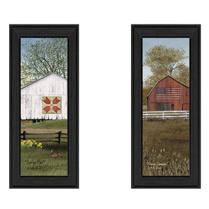 English Elm Trendy Decor 4u Billy Jacobs Rustic Barn Framed Print Folk Art Farmhouse Wall Accent B06786794