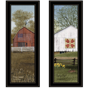 English Elm Trendy Decor 4u Country Barns Billy Jacobs Rustic Farmhouse Framed Canvas Wall Art B06787773
