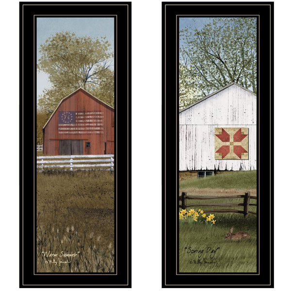 English Elm Trendy Decor 4u Country Barns Billy Jacobs Rustic Farmhouse Framed Canvas Wall Art B06787773