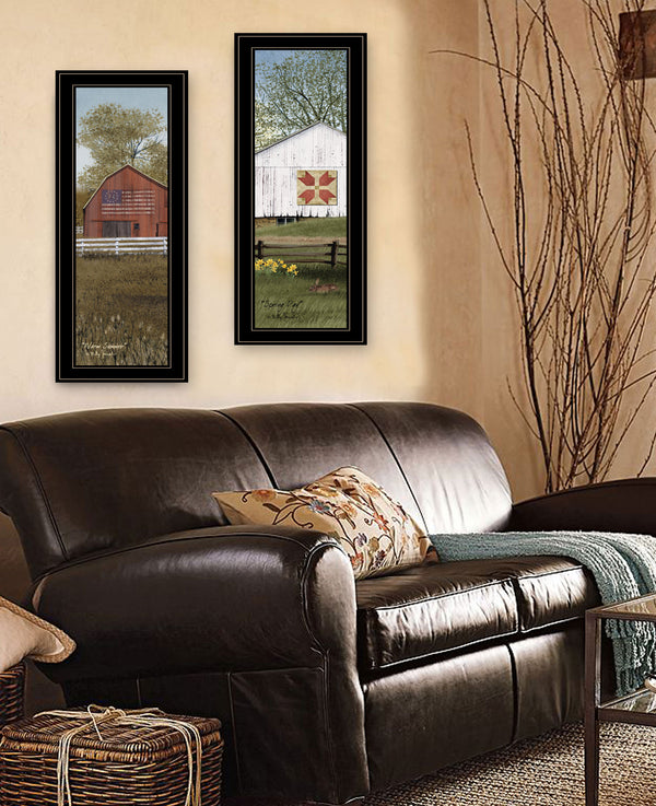 English Elm Trendy Decor 4u Country Barns Billy Jacobs Rustic Farmhouse Framed Canvas Wall Art B06787773