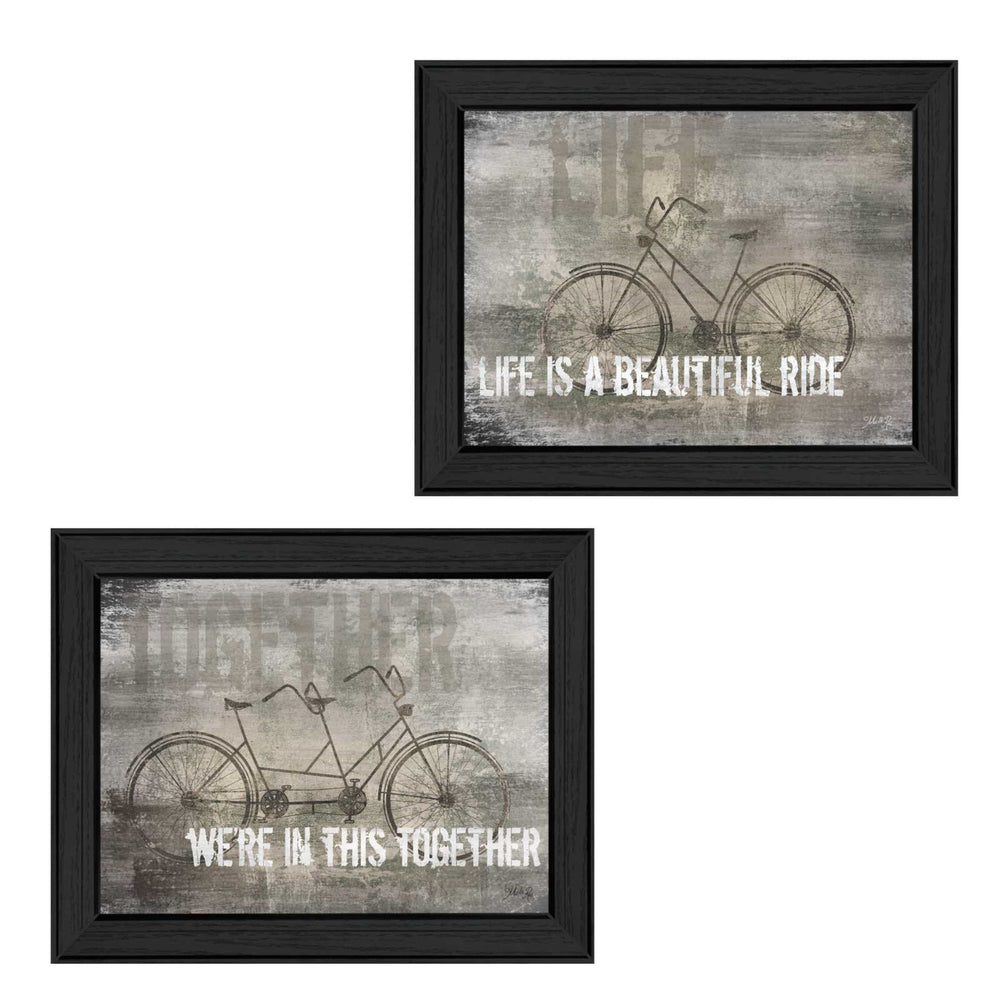 English Elm "in This Together" Marla Rae 2-panel Framed Art Set Ready to Hang Modern Decor B06786878