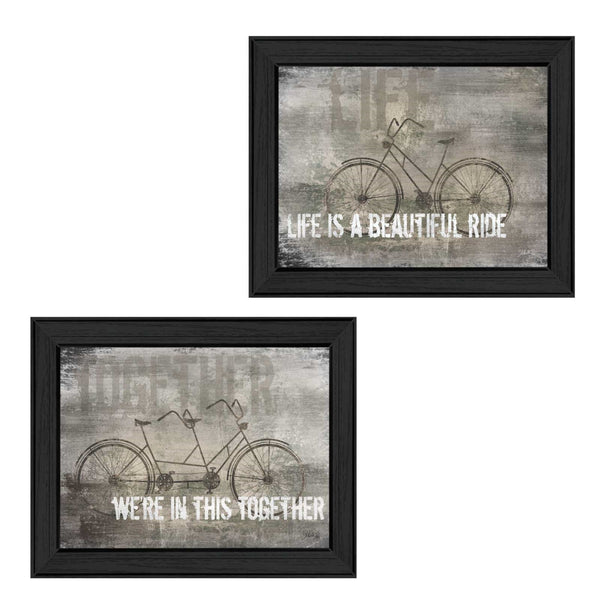English Elm "in This Together" Marla Rae 2-panel Framed Art Set Ready to Hang Modern Decor B06786878