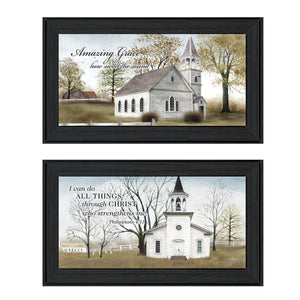 English Elm Trendy Decor 4u Amazing Grace Folk Art Framed Print for Farmhouse Living Spaces B06787794