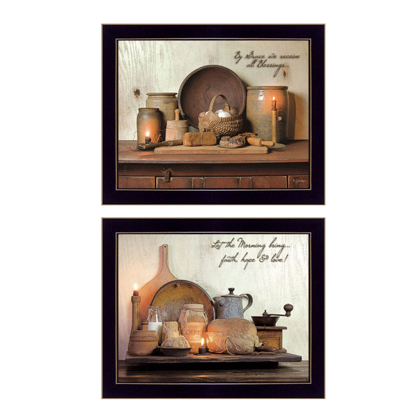 English Elm "by by Grace Collection Susan Boyer 2 Piece Framed Wall Art Set for Modern Interiors B06786995