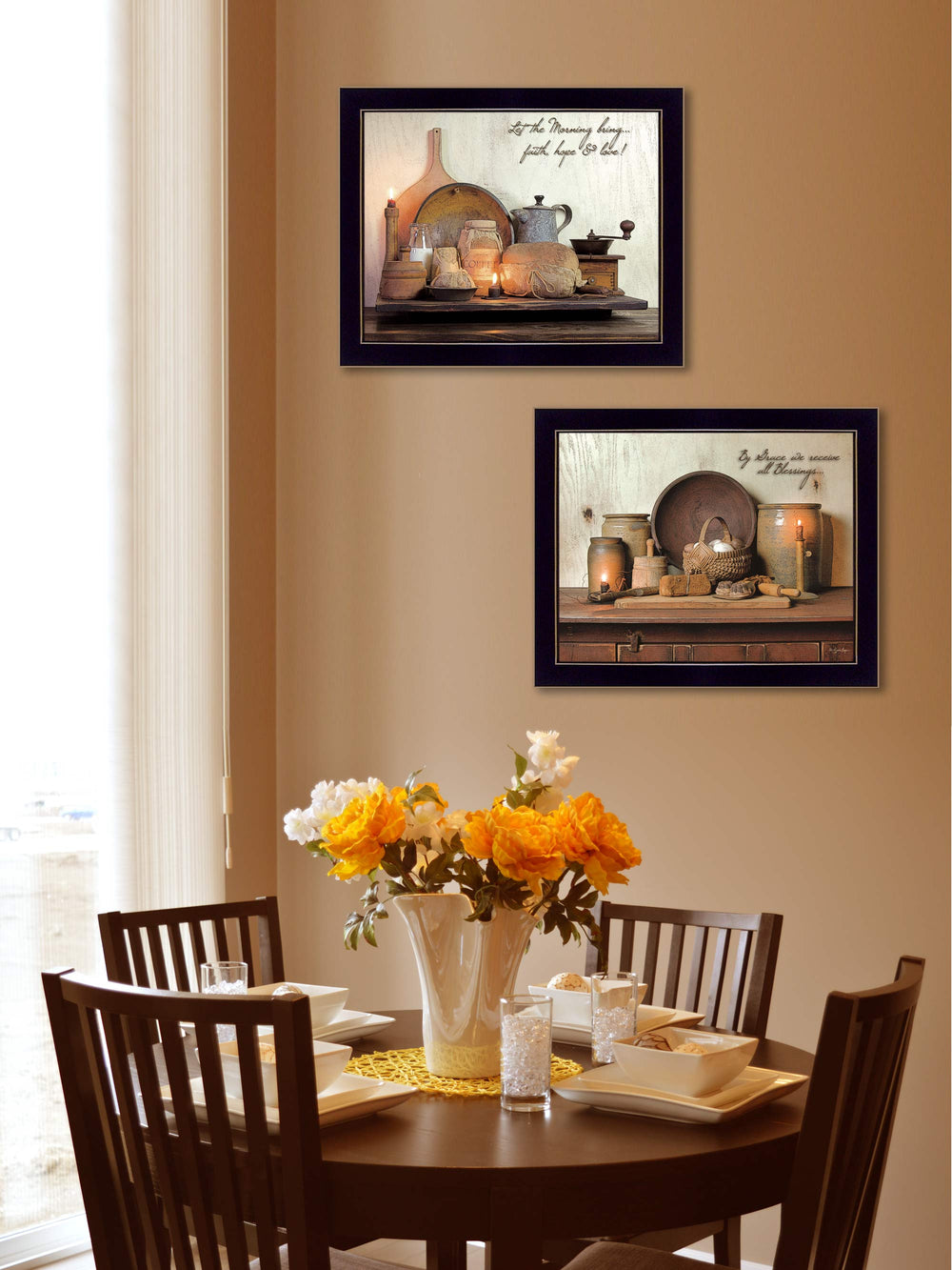 English Elm "by by Grace Collection Susan Boyer 2 Piece Framed Wall Art Set for Modern Interiors B06786995